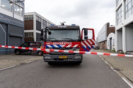 Dak ingestort van leegstaand pand in Amsterdam