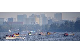 City Row Race 2025 – Pilot Gig roeiwedstrijd op De Nieuwe Meer