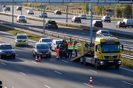 Motorrijder gewond bij ongeluk op de A1 bij Muiderberg