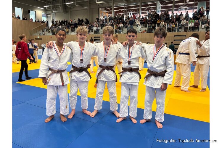 Negen medailles voor TopJudo Amsterdam op NK-15