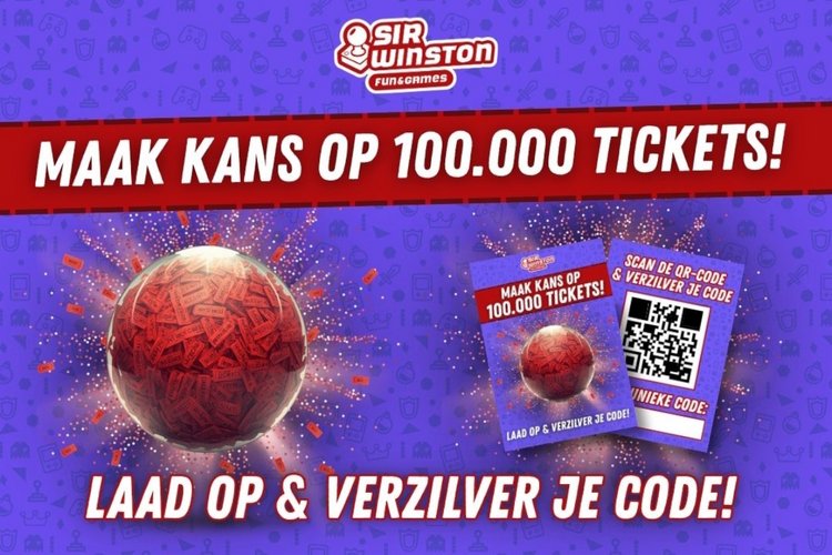 Maak kans op 100.000 tickets bij Sir Winston Fun & Games!
