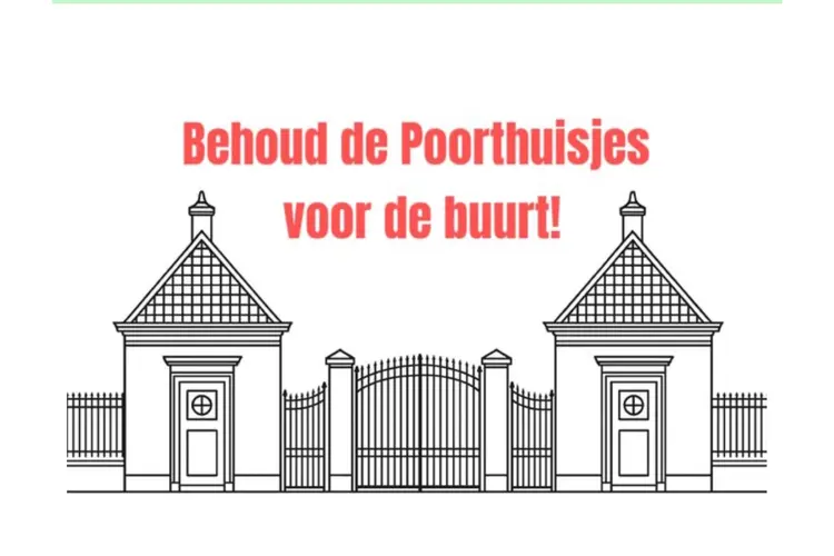 Protest voor behoud buurtfunctie poorthuisjes Molukkenstraat