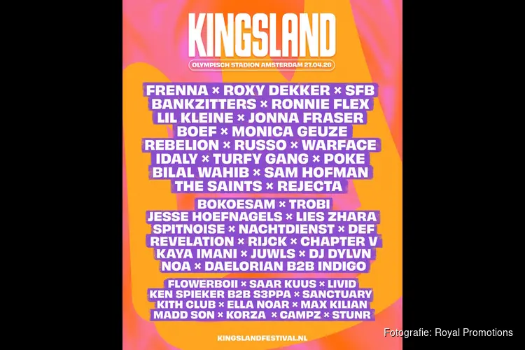 Kingsland Amsterdam keert terug naar het Olympisch Stadion met grootschalige Koningsdag line-up