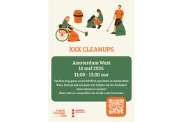 Vrijwilligers gezocht voor zwerfafval actie in Amsterdam-West op 16 mei