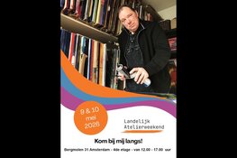 Kijkje in atelier kunstenaar Henk Veen tijdens het Landelijk Atelier weekend voorjaareditie
