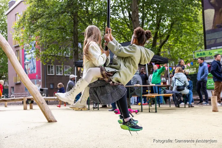 Groene make-over van de Platanenweg: meer ruimte om te spelen