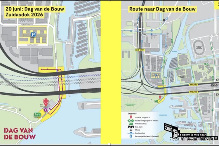 20 juni Dag van de Bouw: bezoek de nieuwe fly-over van Zuidasdok