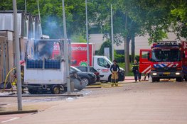Foodtruck volledig uitgebrand in Amsterdam