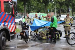 Persoon gewond na aanrijding tussen scootmobiel en busje
