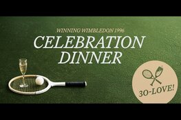 Olympisch Stadion decor voor fundraisingdiner Krajicek Foundation