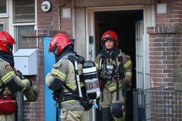 Brand in woning aan de Gildestraat in Amsterdam