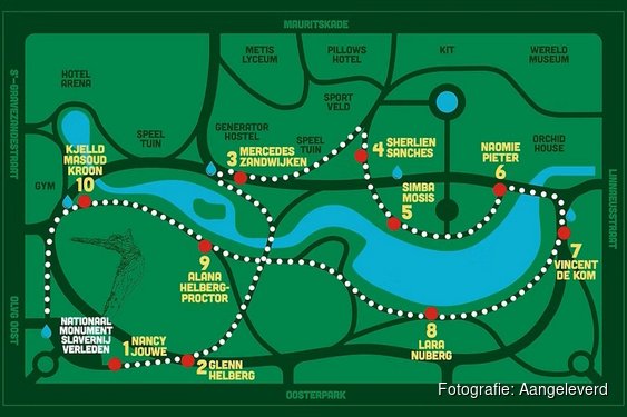 Wandel door de geschiedenis: luister naar de nieuwe podcastwandeling over het slavernijverleden in het Oosterpark