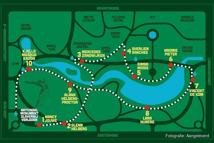 Wandel door de geschiedenis: luister naar de nieuwe podcastwandeling over het slavernijverleden in het Oosterpark