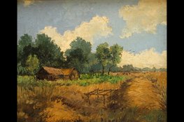 Schilderij van Wim Bos Verschuur te zien in Verzetsmuseum Amsterdam