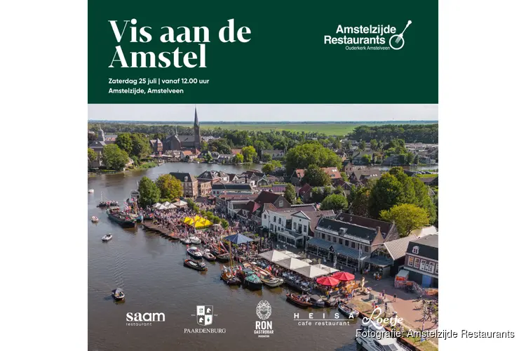Culinair feest aan het water: Restaurants Amstelzijde bundelen krachten voor ‘Vis aan de Amstel’