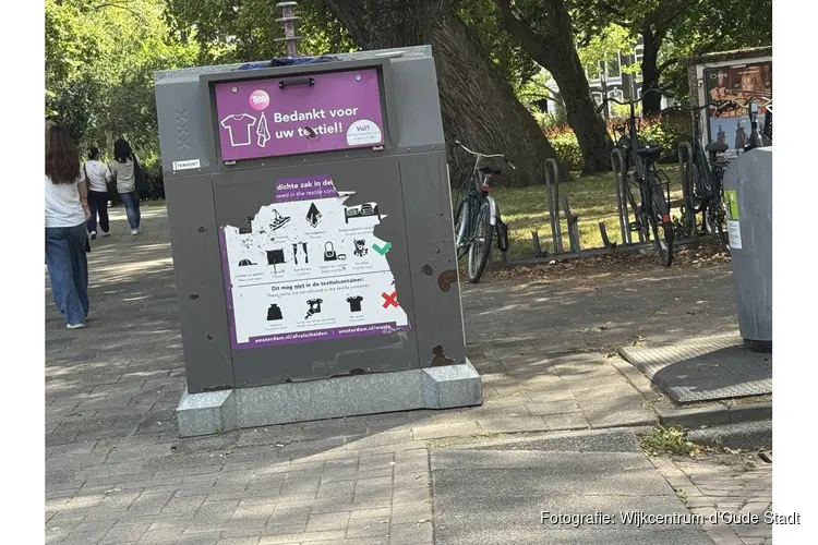 Aanhouder wint; kledingcontainer verdwenen!