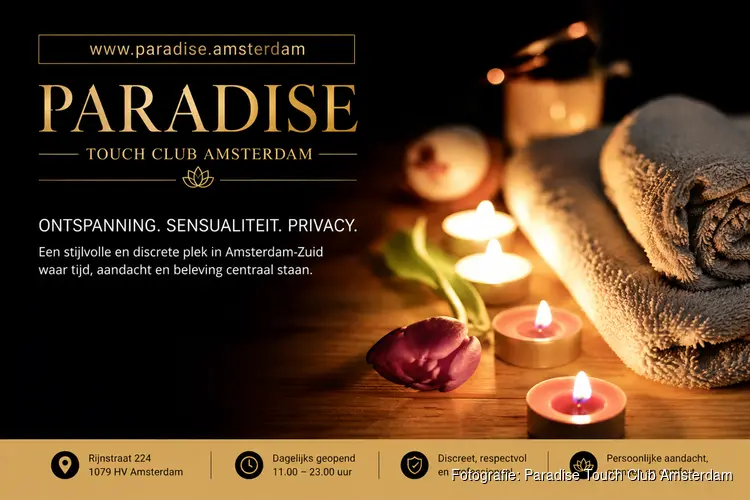 Paradise Touch Club: een plek in Amsterdam waar ontspanning en sensualiteit samenkomen