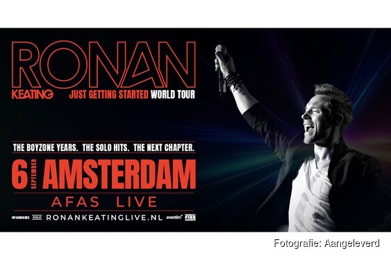 Ronan Keating met Just Getting Started World Tour naar AFAS Live in Amsterdam