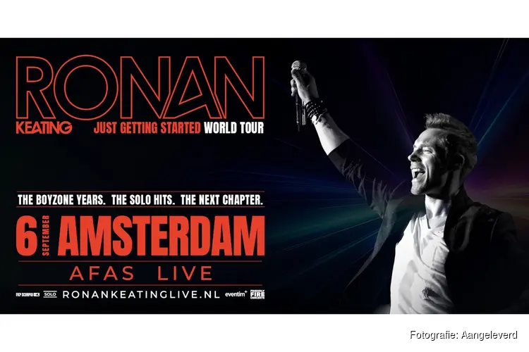 Ronan Keating met Just Getting Started World Tour naar AFAS Live in Amsterdam