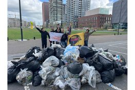 245 kg zwerfafval opgeruimd in Amsterdam-Noord tijdens World Cleanup Day
