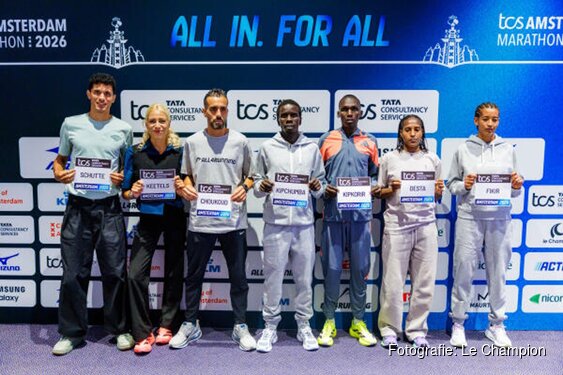Topatleten klaar voor snelle TCS Amsterdam Marathon