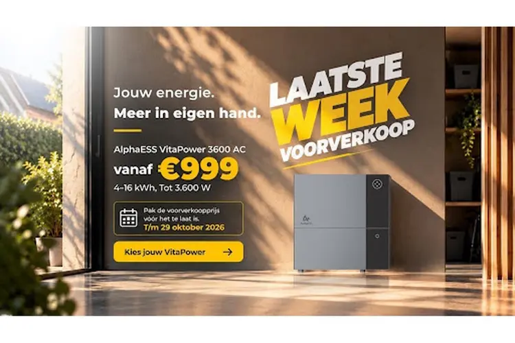 Salderen stopt in 2027: wat een thuisbatterij als de AlphaESS VitaPower dan voor je doet